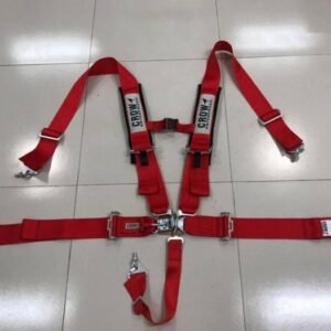 Seat Belt Crow Busa 5point Lebar 3inch ( Red - Blue - Black )