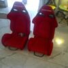 Racing Seat Bride Cuga Carbon Black ( Black - Red ) - Gambar 3
