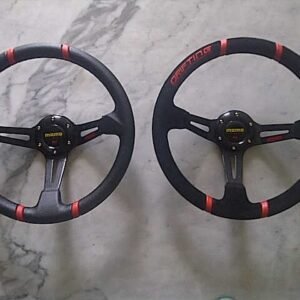 Steer Momo Driftting bahan Kulit