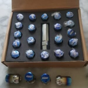 Nuts Rays Pendek Titanium Bahan Baja