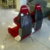 Racing Seat Bride Cuga Carbon Black ( Black - Red ) - Gambar 4