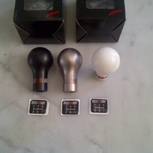 Shift Knob Rally Art ( Black - White - Silver )