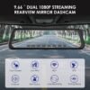 AZDOME AR08 Mirror Dash Camera GPS WiFi Parking Mode ADAS Dashcam - Gambar 2