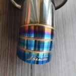 Muffler Js Racing Titanium Model Bengkok Taiwan