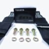 Seatbelt Takata 2point Buckle Lebar 3inch ( Black - Green ) - Gambar 5